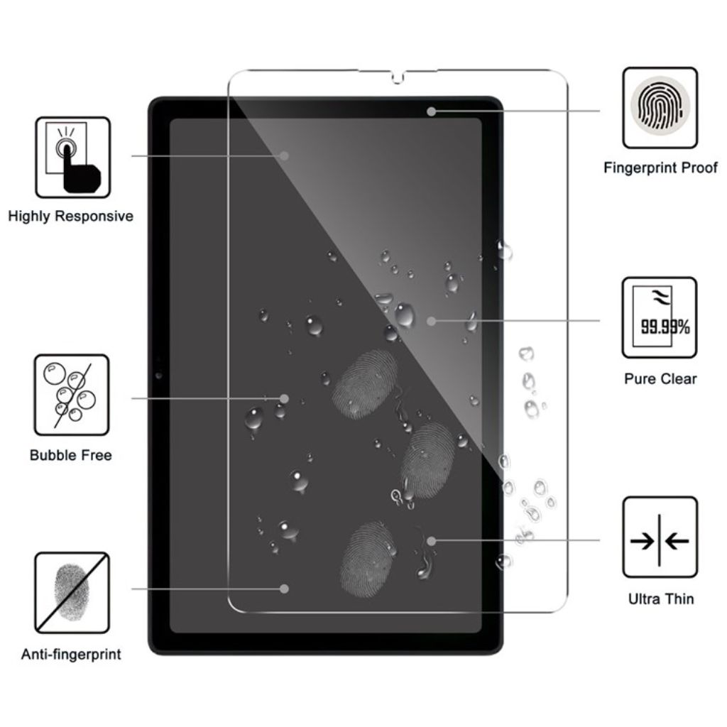 Lenovo Idea Tab Pro Skjermbeskytter Herdet Glass 2.5D Full Limflate