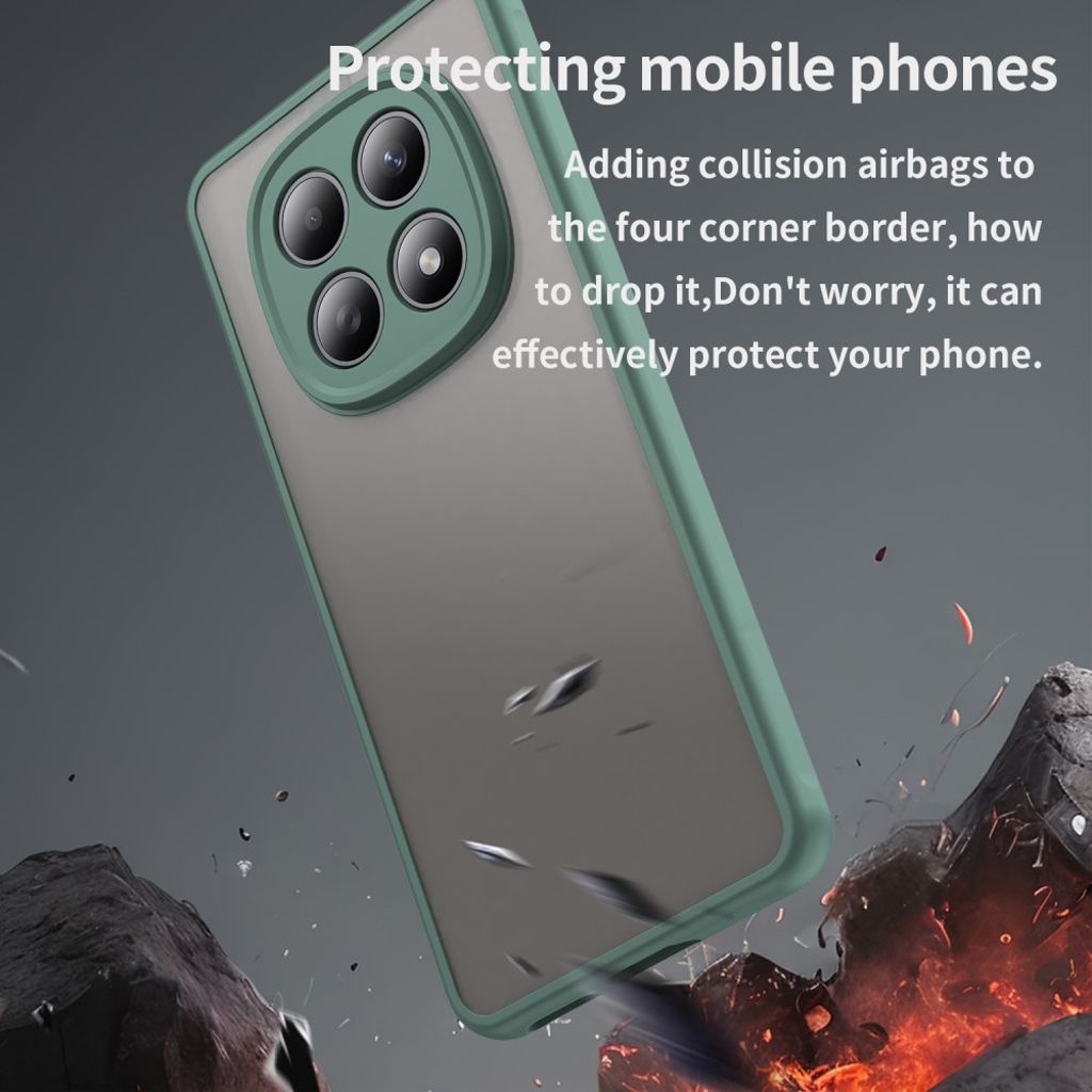 Xiaomi Poco M8 5G/Redmi Note 15 5G/15 4G Deksel Støtsikkert - Grønn