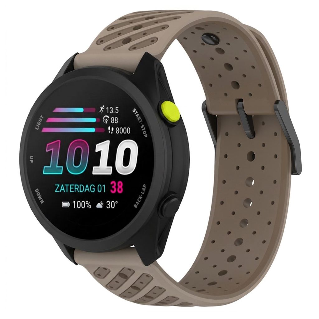 Garmin Forerunner 70/170/170 Music Silikone Urrem - Brun