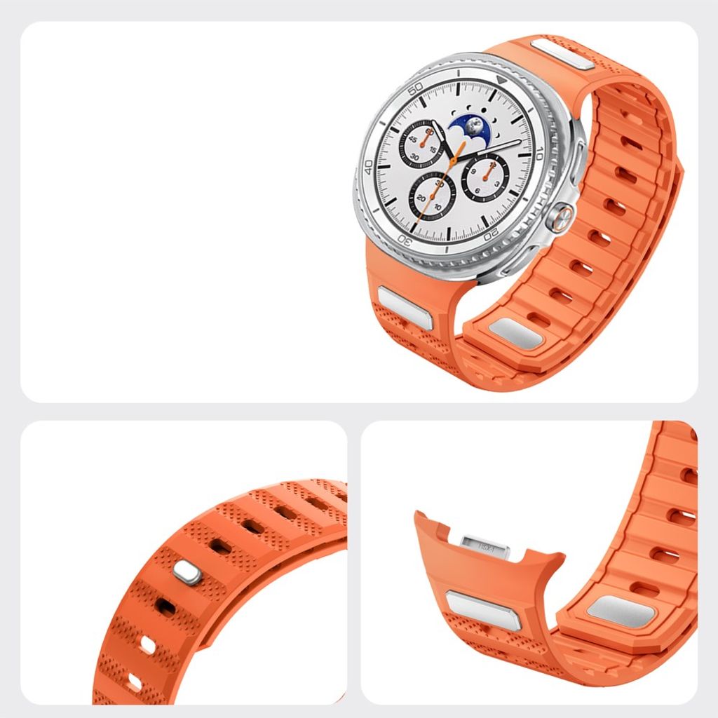 Samsung Galaxy Watch9/9 Classic/8/8 Classic Magnetisk silikon klokkerem - Brun