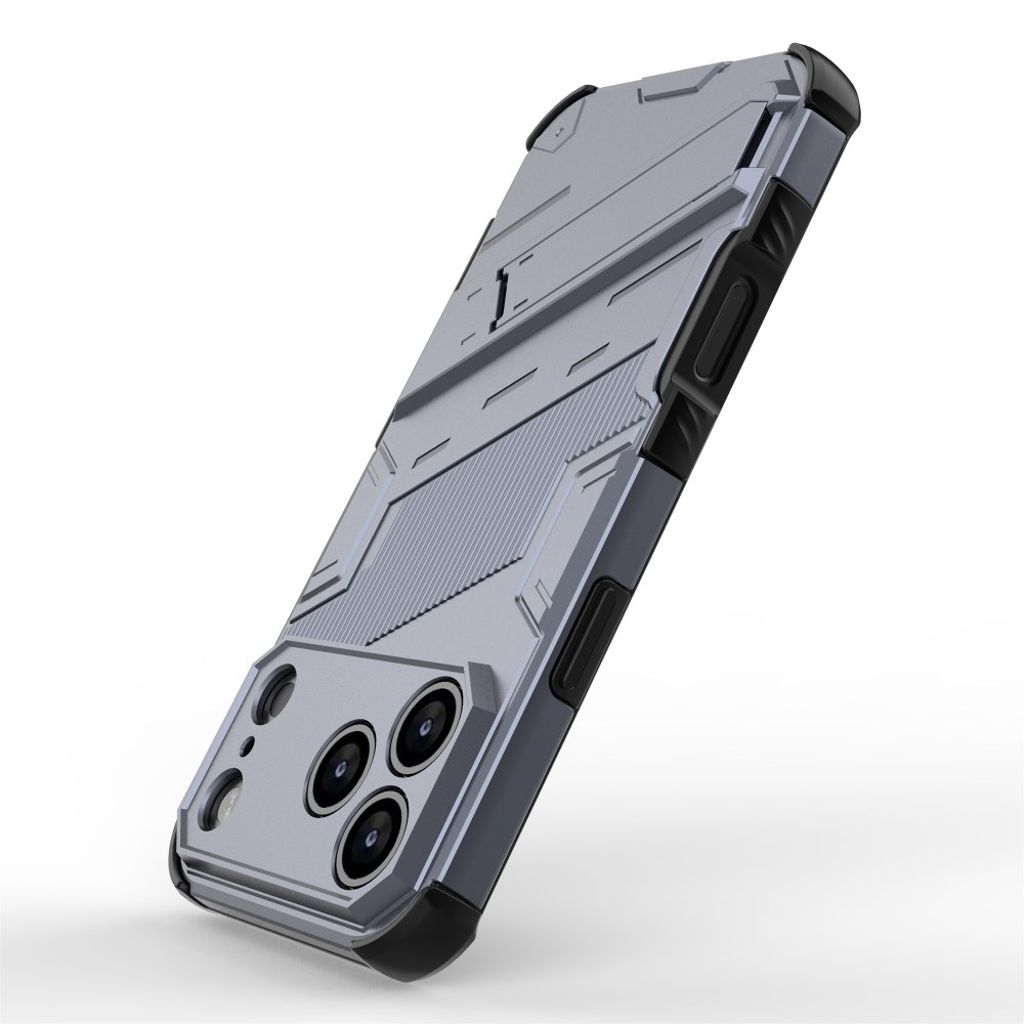 iPhone 17 Pro Max Deksel med Stativ - Grå