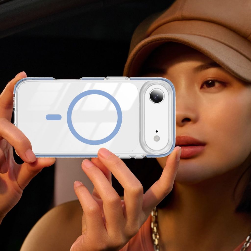 iPhone Air MagSafe kuori akryylitakalla - Sininen