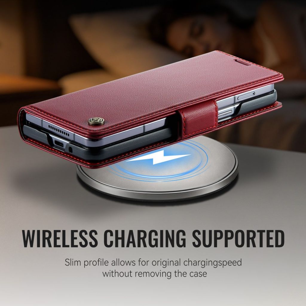 CASEME Samsung Galaxy Z Fold8 Ultra Flip Cover med RFID blokering - Rød
