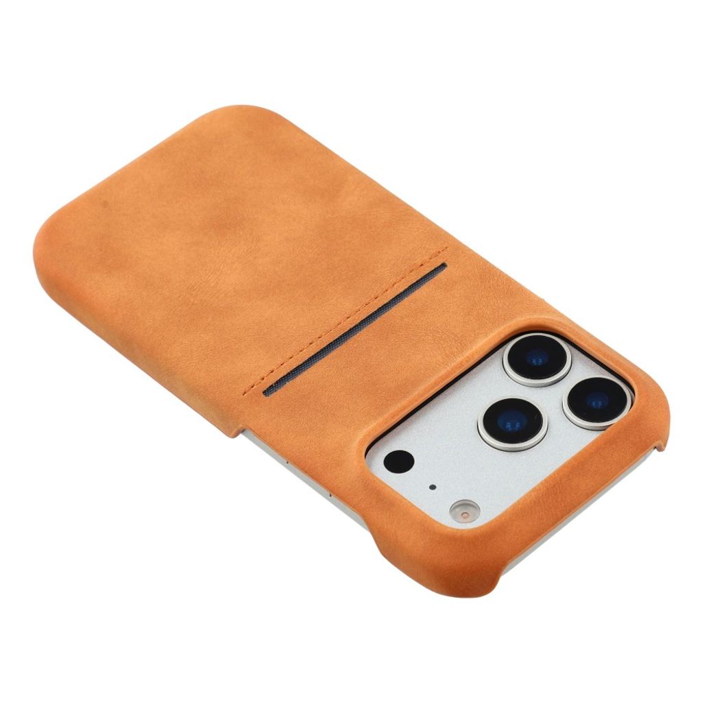iPhone 18 Pro Max/17 Pro Max cover med kortholder - gul