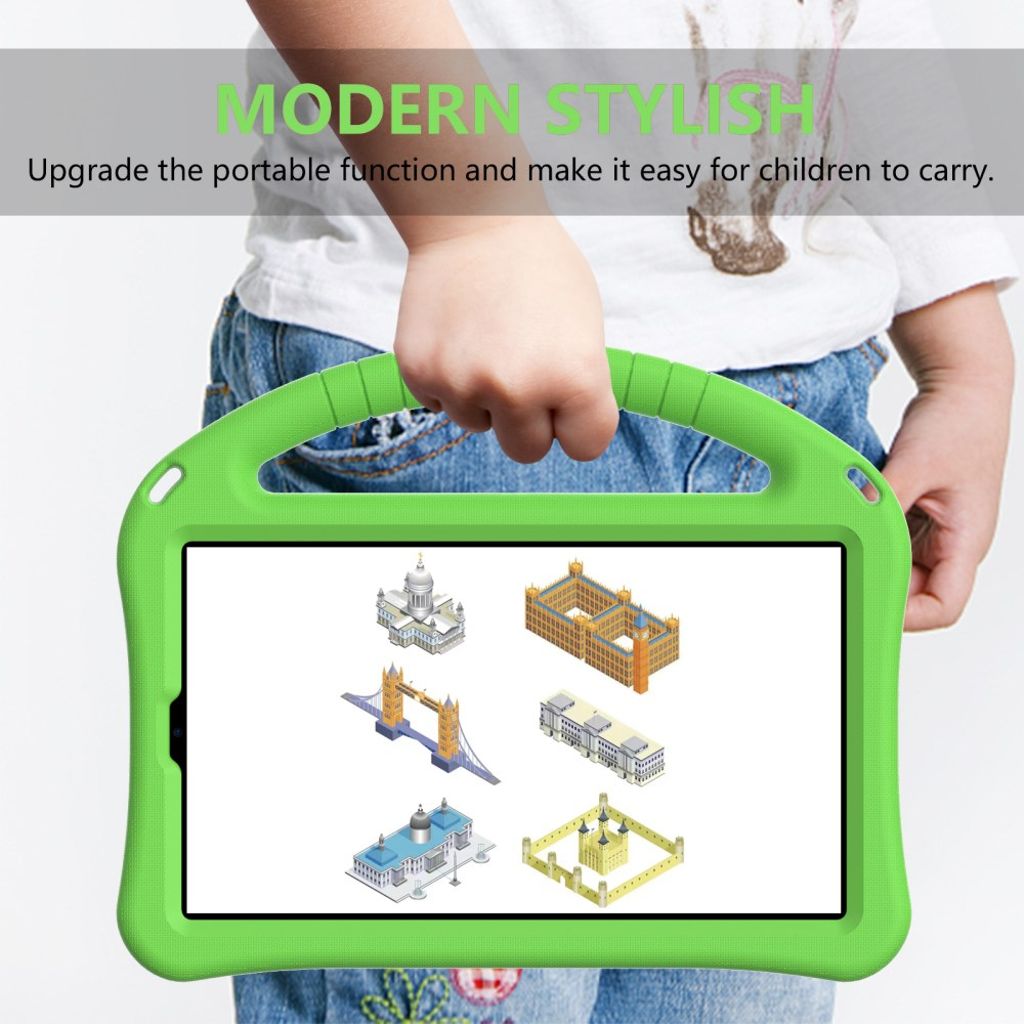 Samsung Galaxy Tab A11 / A9 deksel med håndgrep - grønn