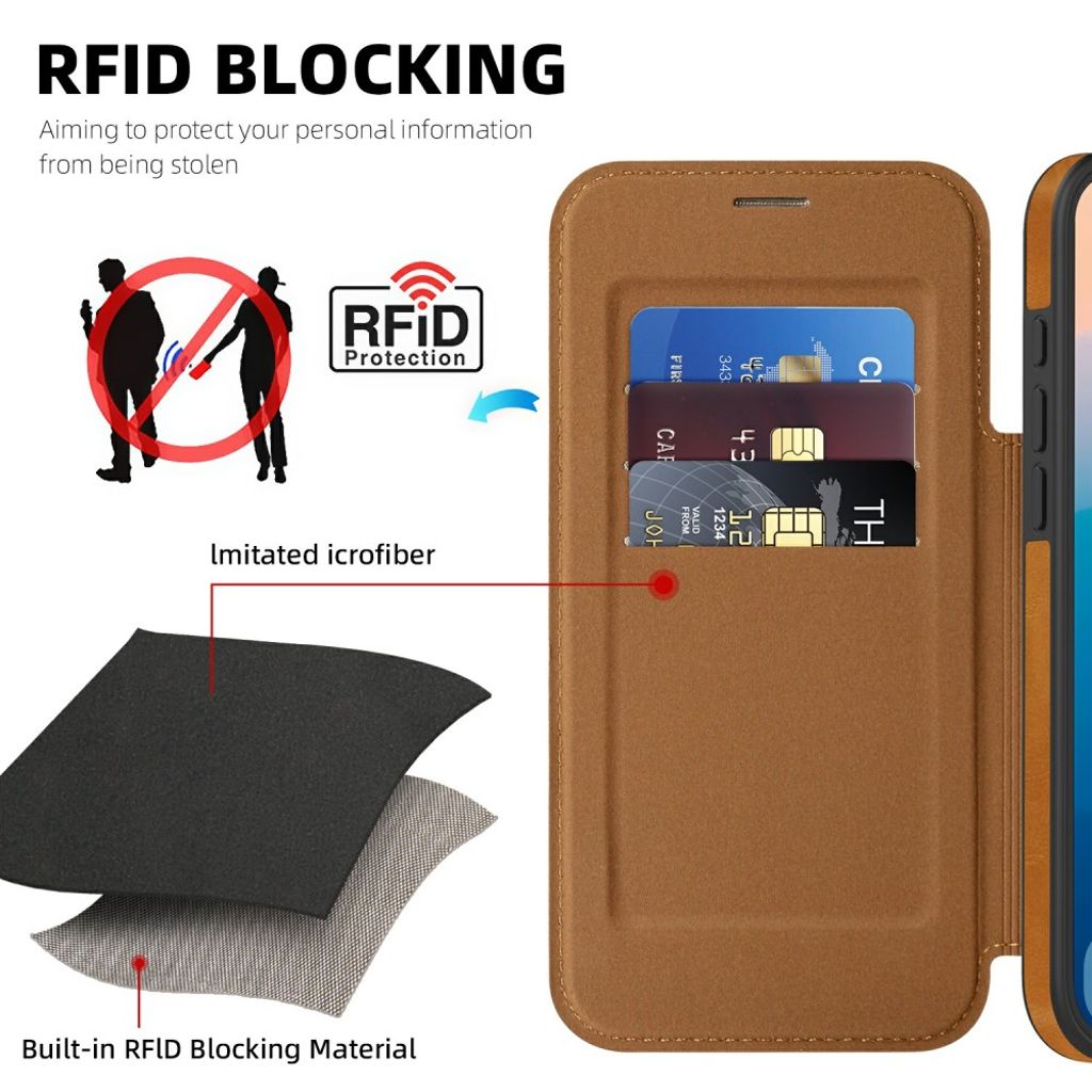 iPhone 17 Pro Max MagSafe Case with Card Slot - Brown