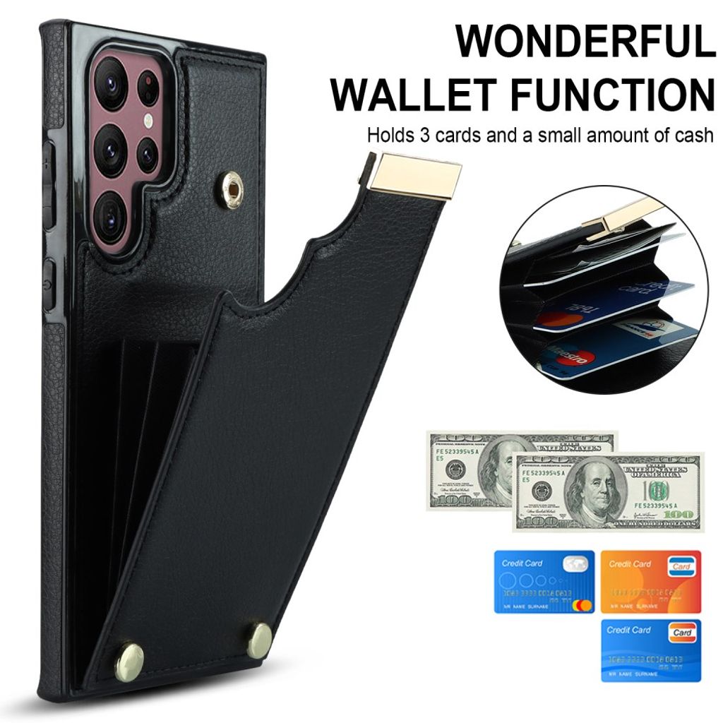 Samsung Galaxy S26 Ultra Deksel med Kortholder - Svart