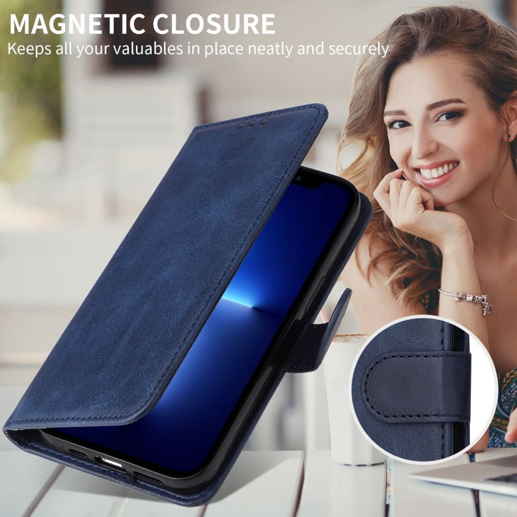 Motorola Moto G86 Power 5G / G86 5G Wallet Cover Card Holder – Blue