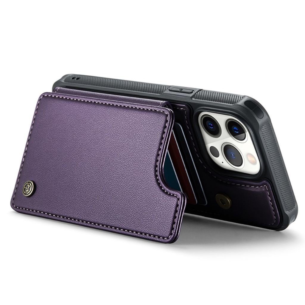 CASEME iPhone 12 Pro Max Cover med Pung - Lilla