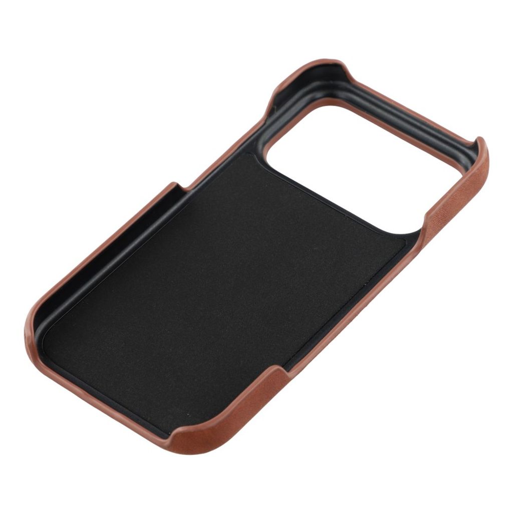 iPhone 18 Pro Max/17 Pro Max-deksel med kortspor – brunt
