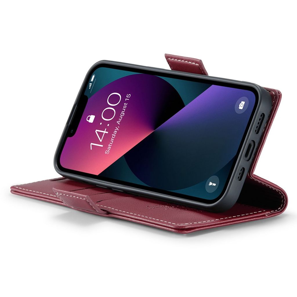 CASEME iPhone 15 Plus Etui med Kortplads - Rød