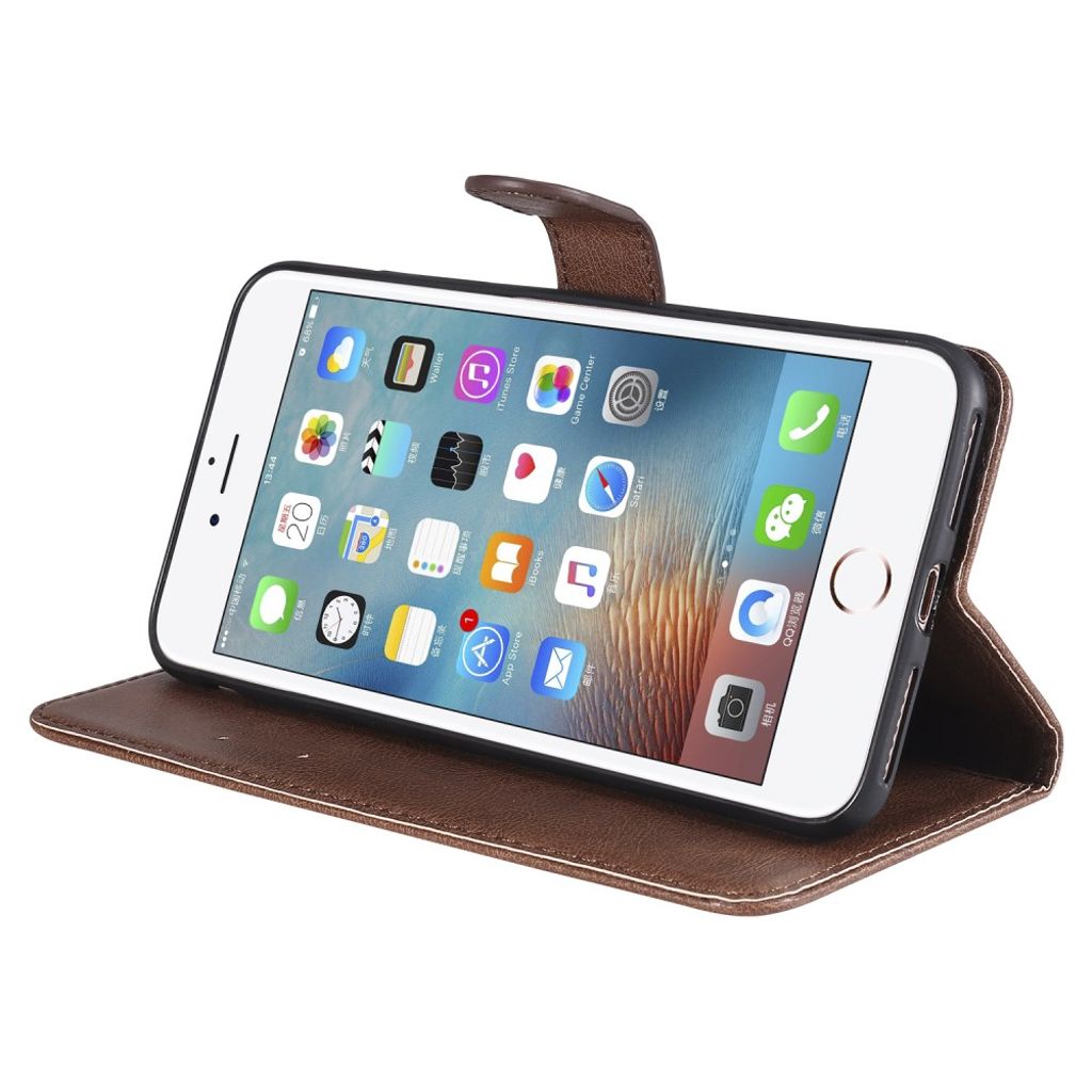 iPhone 7 Plus / 8 Plus Kotelo Korttipaikka - Ruskea