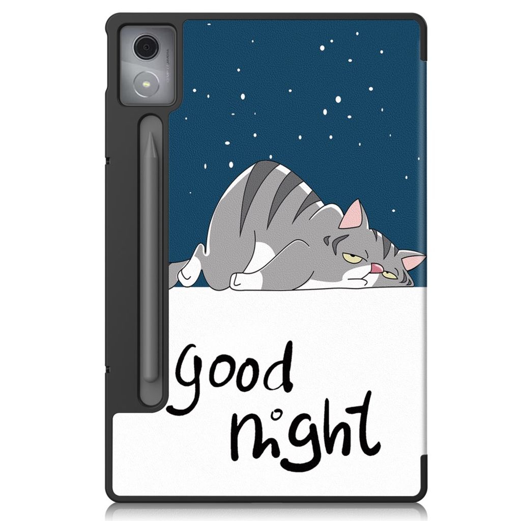 Lenovo Idea Tab Pro Etui Stativ med trykk – Blå