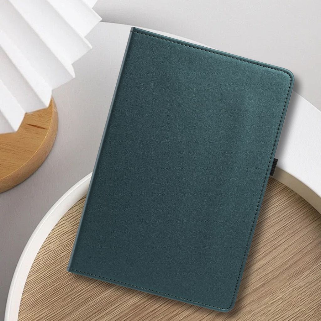 Samsung Galaxy Tab S12 Plus Fodral med Roterbart Stativ - Grön