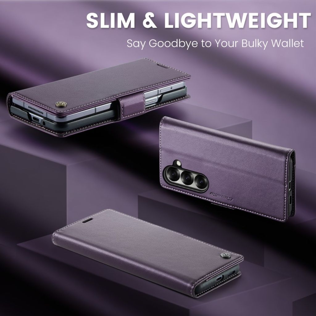 CASEME Samsung Galaxy Z Fold7 5G Fodral med RFID-blockerande - Lila