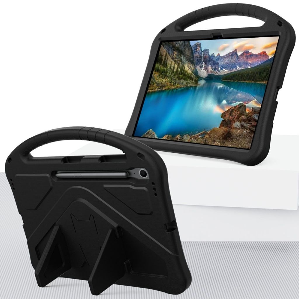 Samsung Galaxy Tab S10 FE Plus Case with Handle stand - Black