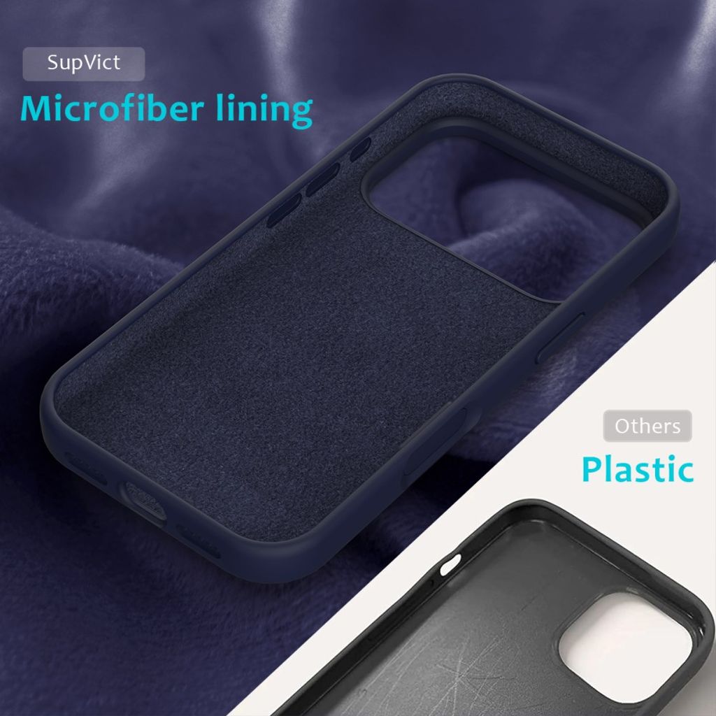 iPhone 17 Pro Max Silicone Phone Case - Dark Blue