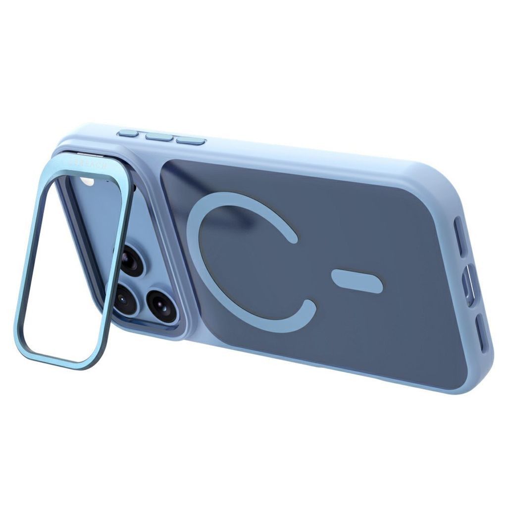 LEREACH iPhone 18 Pro Max/17 Pro Max MagSafe Kuori jalustalla - Taivaansininen