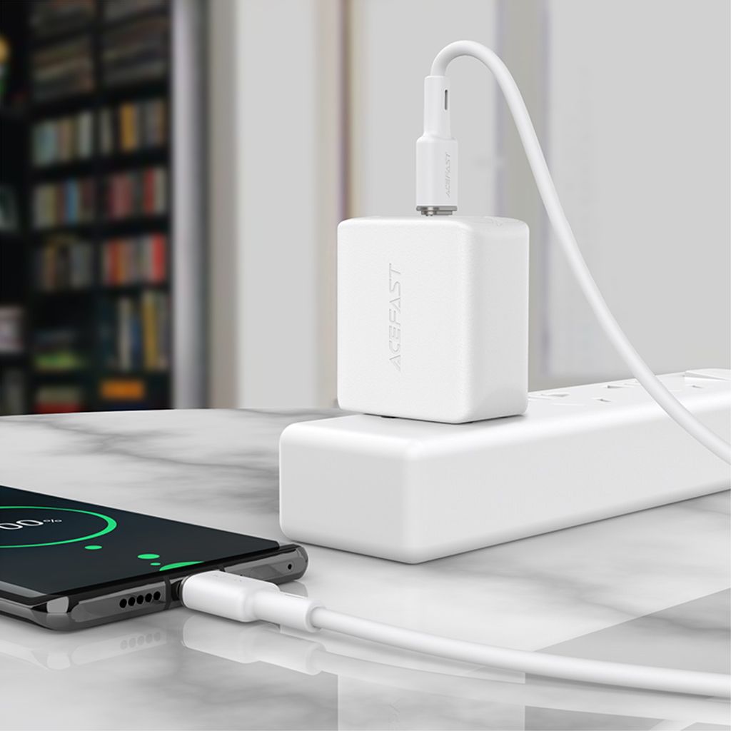 Acefast C2-03-CC USB-C til USB-C kabel 60W 3A 1.2m grøn