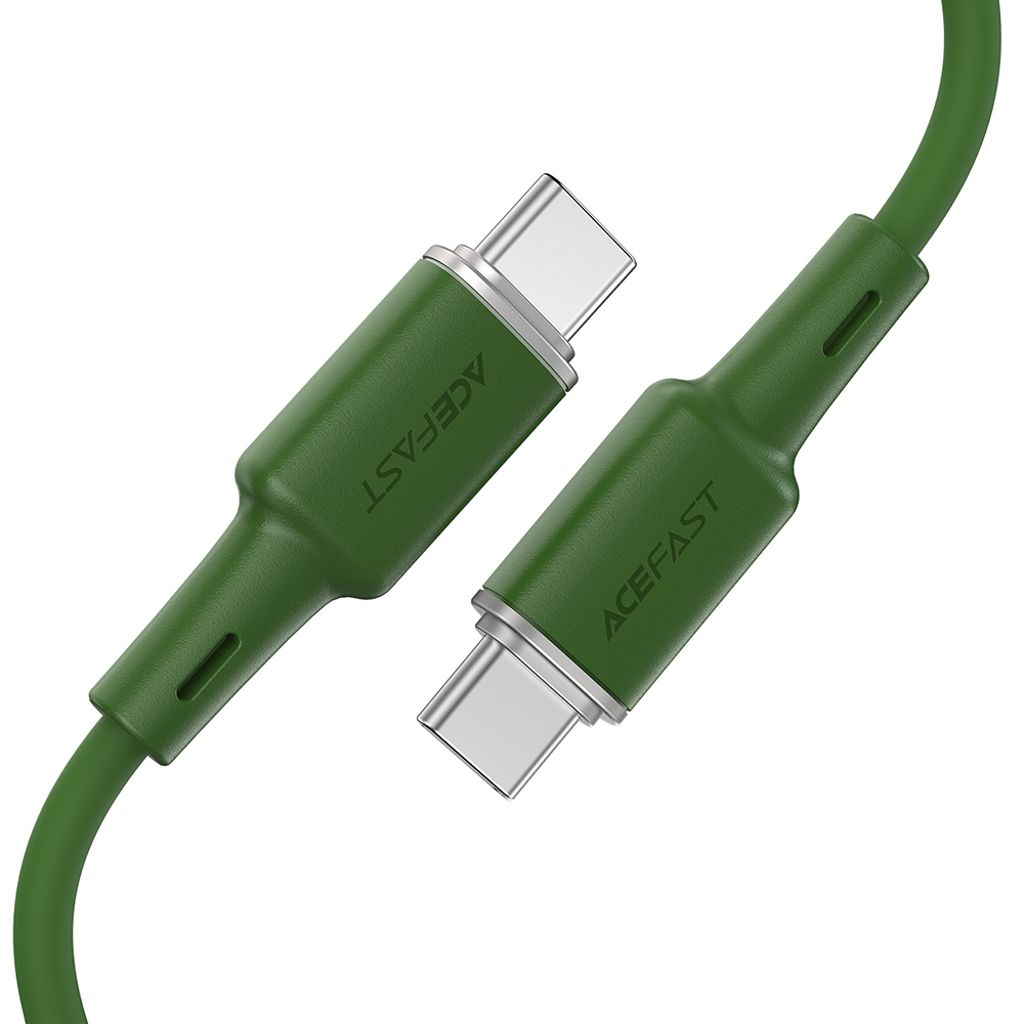 Acefast C2-03-CC USB-C til USB-C kabel 60W 3A 1.2m grøn