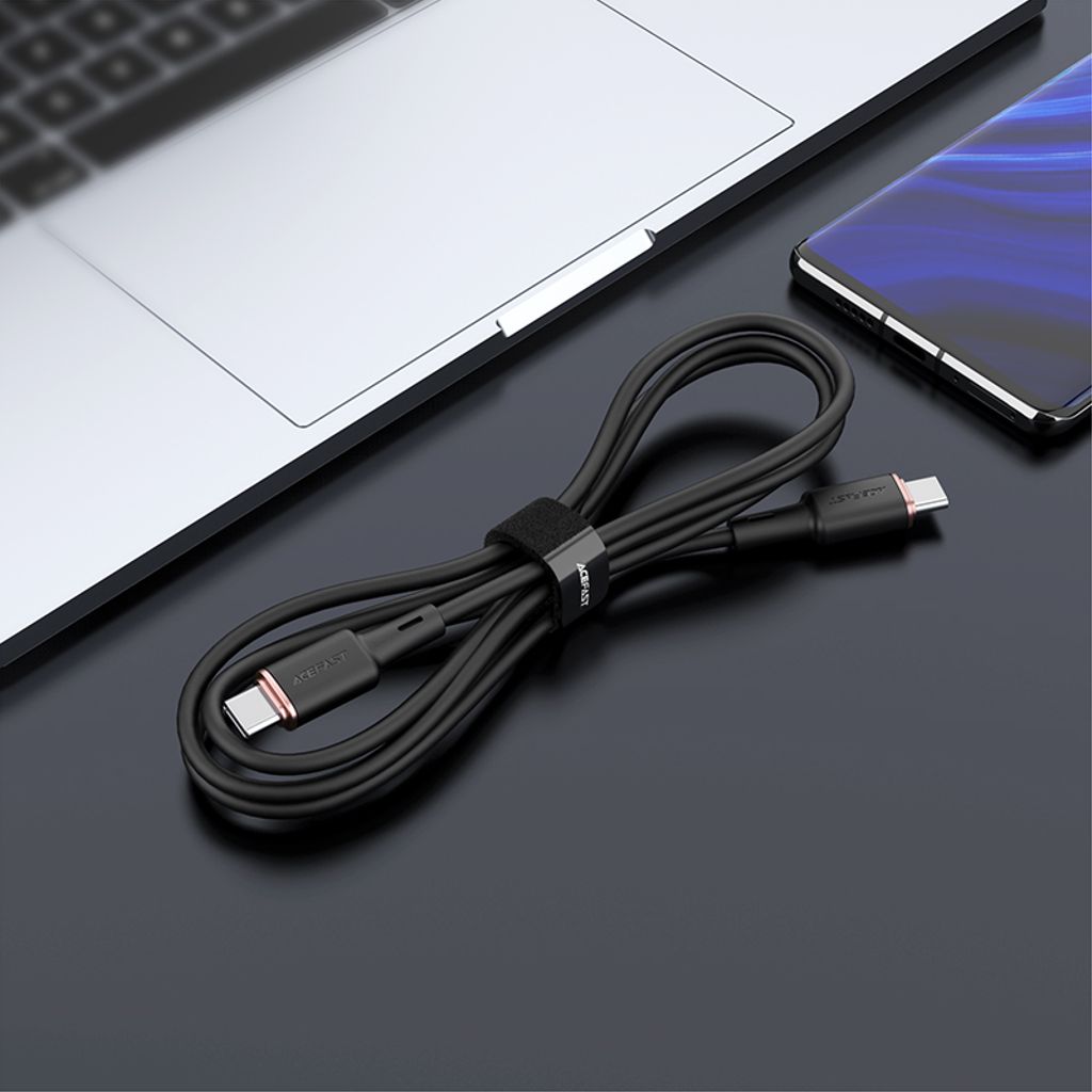 Acefast C2-03-CC USB-C til USB-C kabel 60W 3A 1.2m grøn