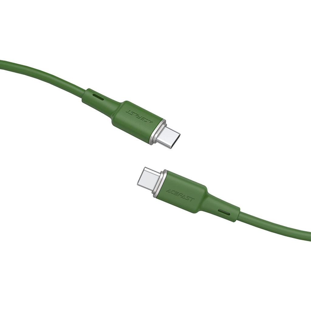 Acefast C2-03-CC USB-C til USB-C kabel 60W 3A 1.2m grøn