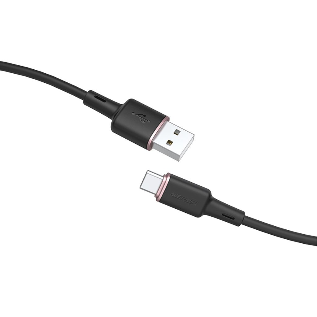 Acefast USB cable - USB Type C 1.2m, 3A svart (C2-04 black)