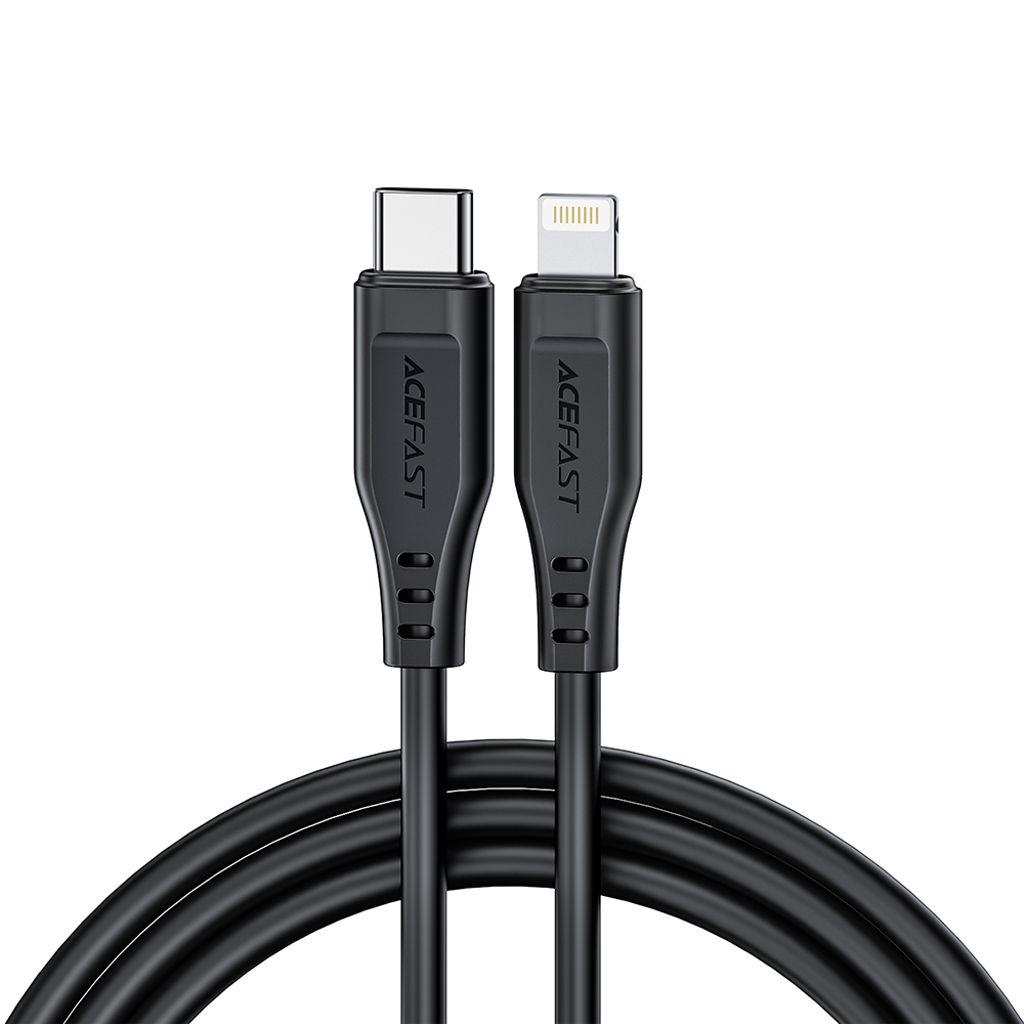 Acefast C3-01 Lightning til USB-C PD kabel 30W 3A 480Mb/s 1,2m - hvid