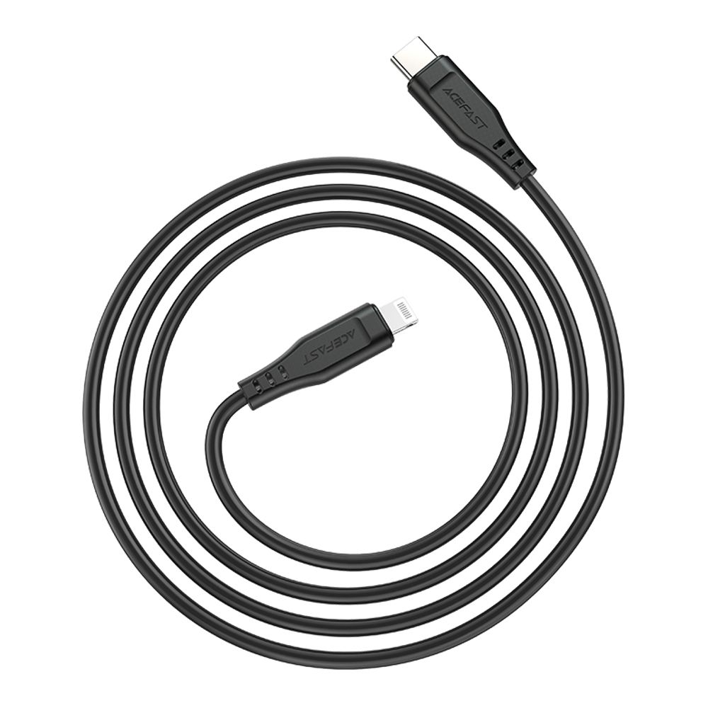 Acefast C3-01 Lightning til USB-C PD kabel 30W 3A 480Mb/s 1,2m - hvid