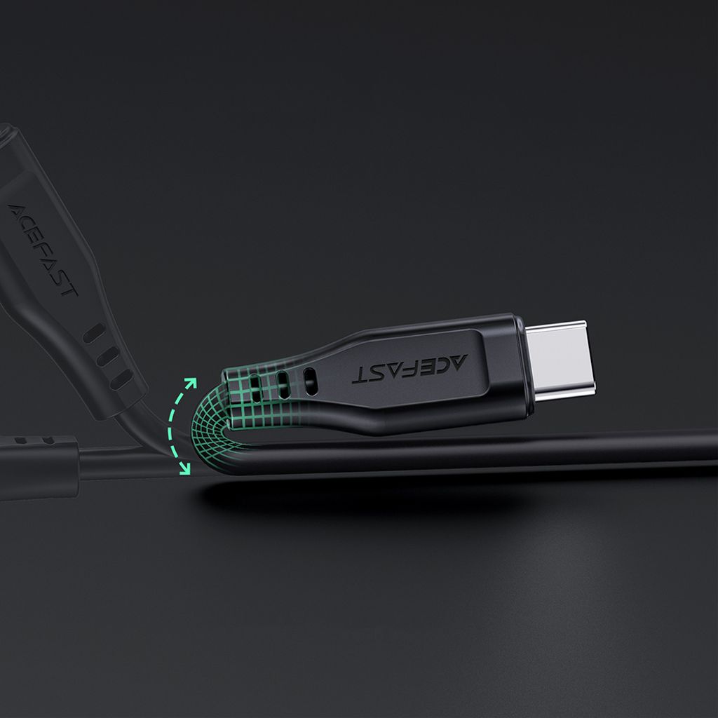 Acefast C3-01 Lightning til USB-C PD kabel 30W 3A 480Mb/s 1,2m - hvid
