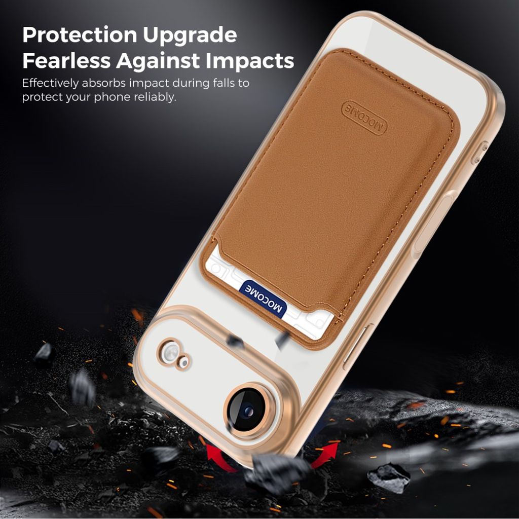 iPhone Air MagSafe Kuori Irrotettava Kortin Haltija - Ruskea