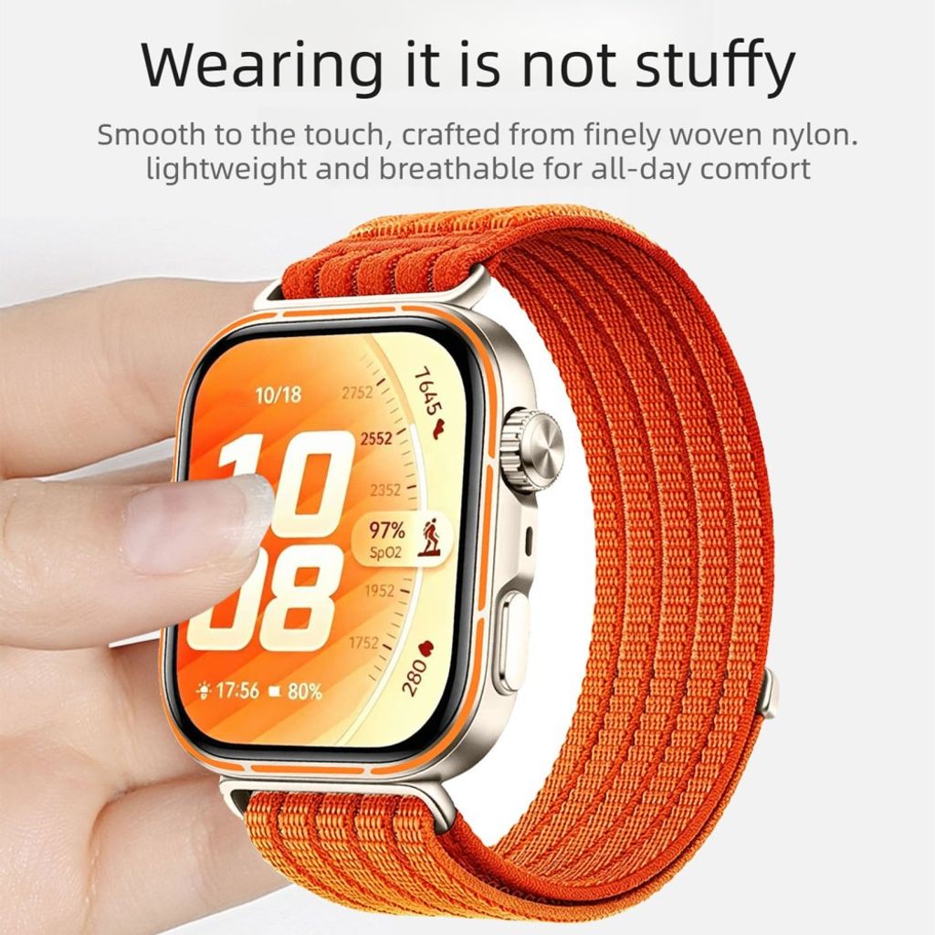 Huawei Watch Fit 5/5 Pro/4/4 Pro/3 Nailoninen kellonranneke - Musta