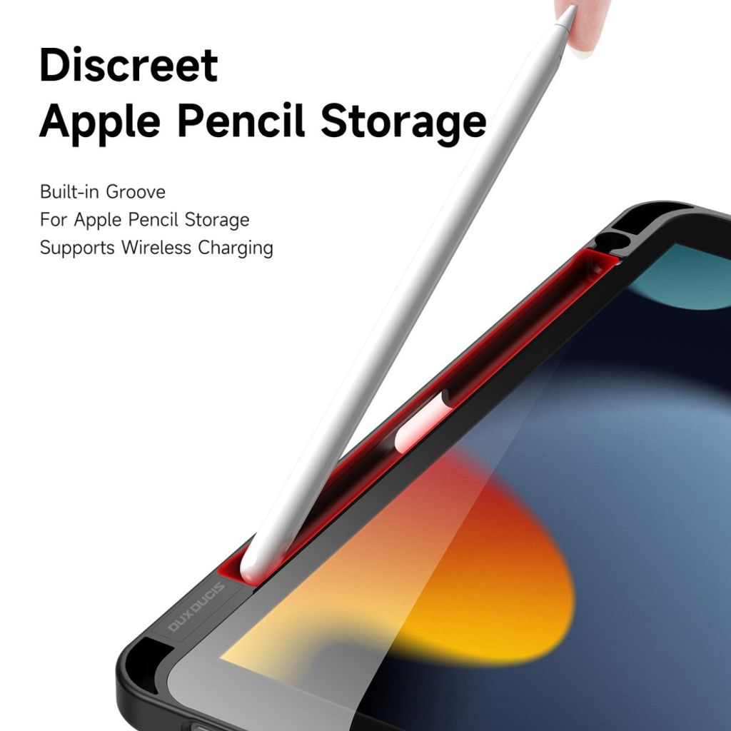 Dux Ducis iPad A16 11" 2025/10.9" 2024 Etui med avtakbart beskyttelsesdeksel/stativ - Svart