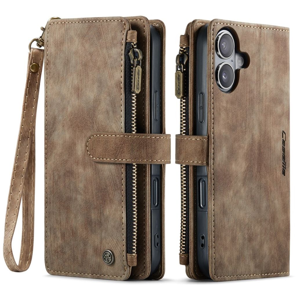 CASEME iPhone 17 Etui med Stativ - Brun