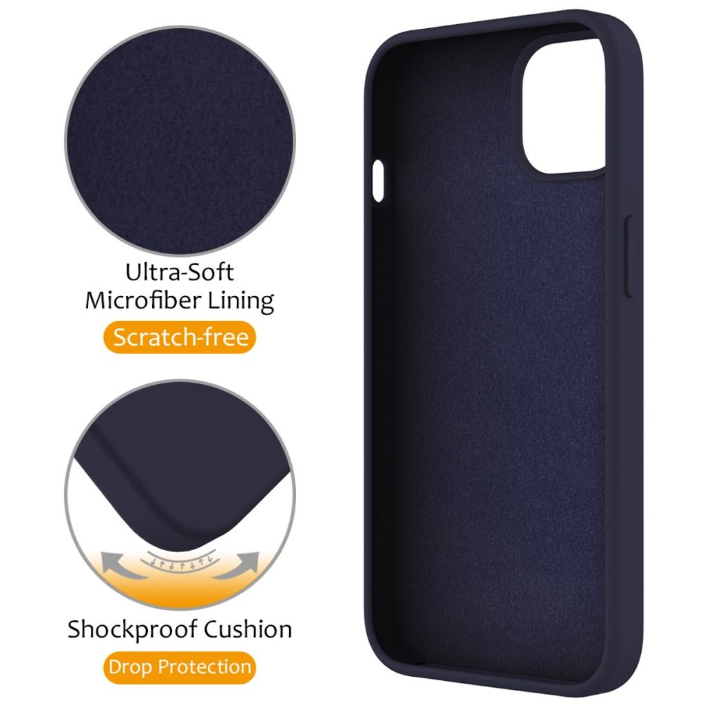 iPhone 14 Plus MagSafe Case with Ring Stand – Midnight Blue