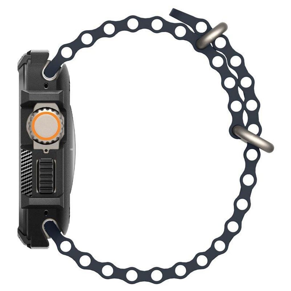 Spigen Apple Watch Ultra 4/3/2/1 49mm kuori Rugged Armor - Musta