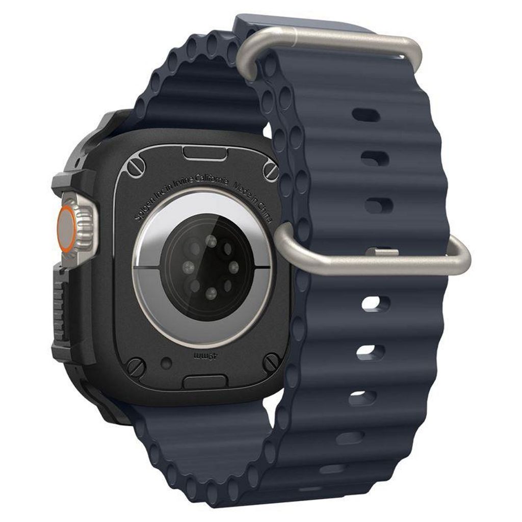 Spigen Apple Watch Ultra 4/3/2/1 49mm kuori Rugged Armor - Musta