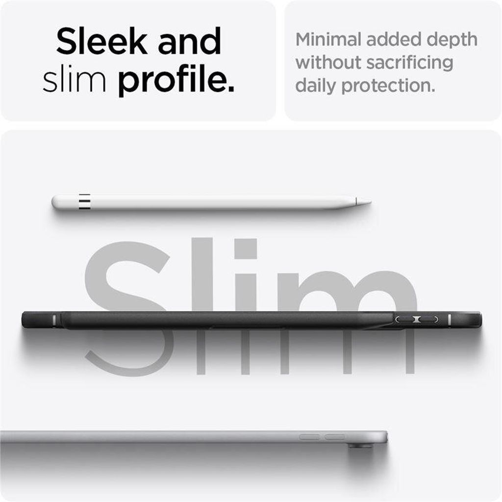 Spigen iPad 10.9" 2022 / iPad 11" 2025 Rugged Armor skal  - Mattsvart