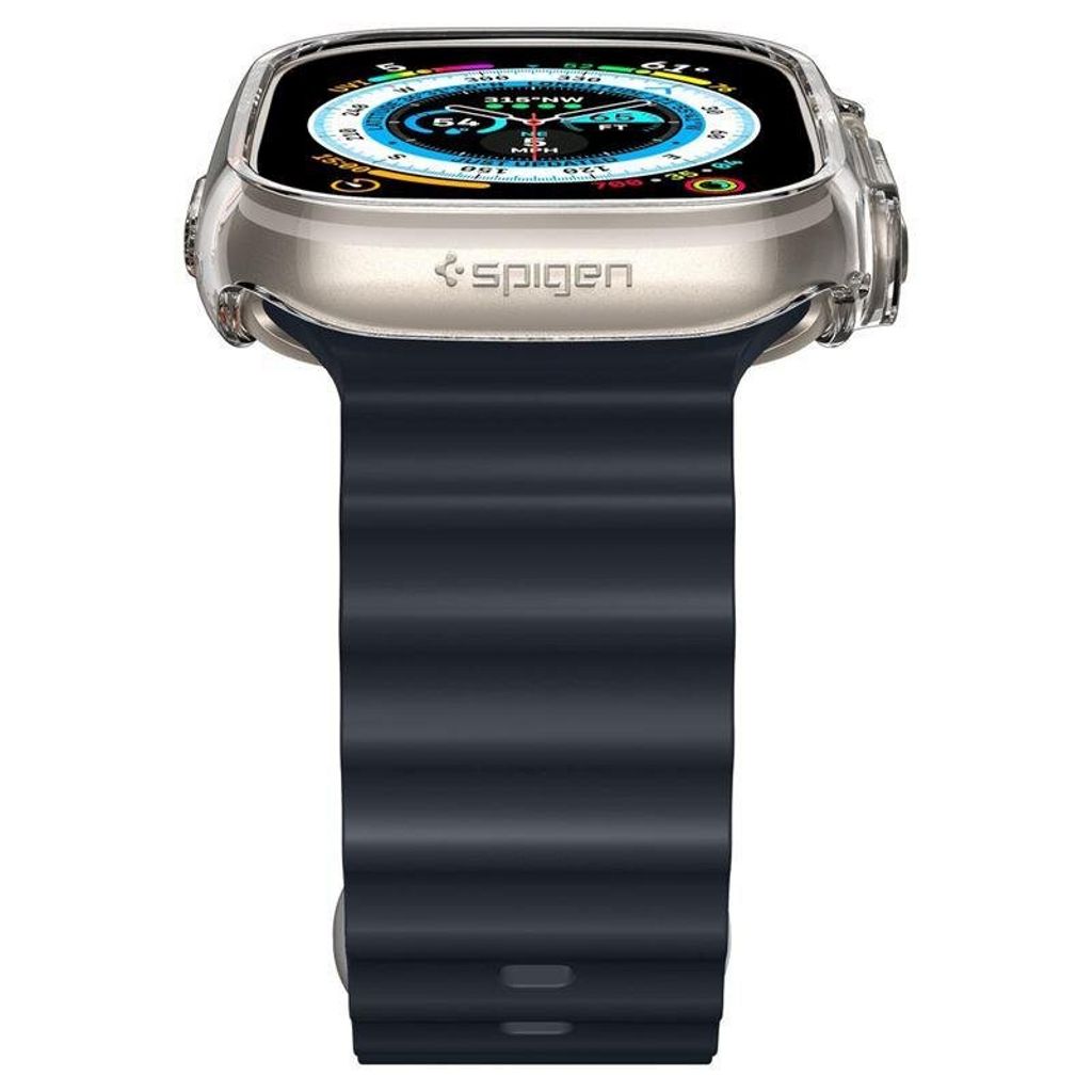 Spigen Apple Watch Ultra 4/3/2/1 Thin Fit Kuori (49mm) - Läpinäkyvä