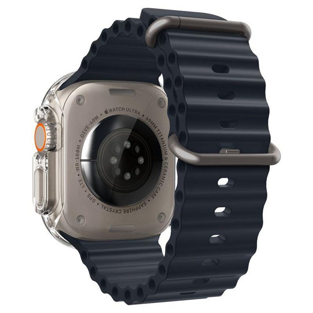 Spigen Apple Watch Ultra 4/3/2/1 Thin Fit Kuori (49mm) - Läpinäkyvä