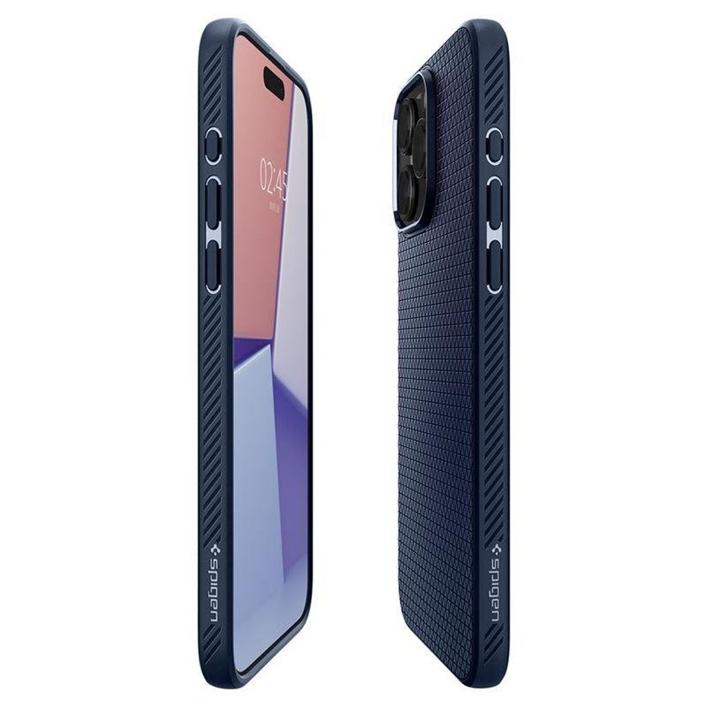 Spigen iPhone 15 Pro Liquid Air Skal - Navy Blue
