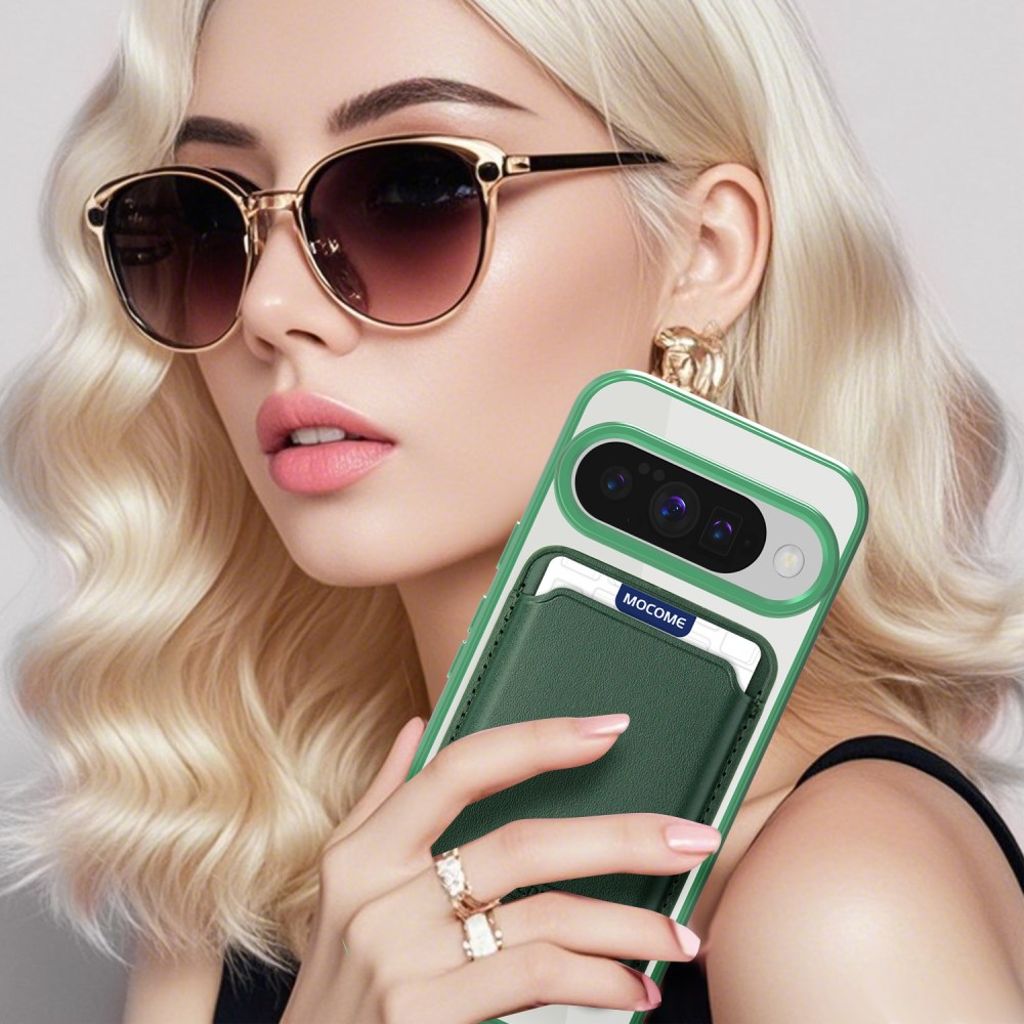 Google Pixel 10 / 10 Pro Case with Wallet - Green