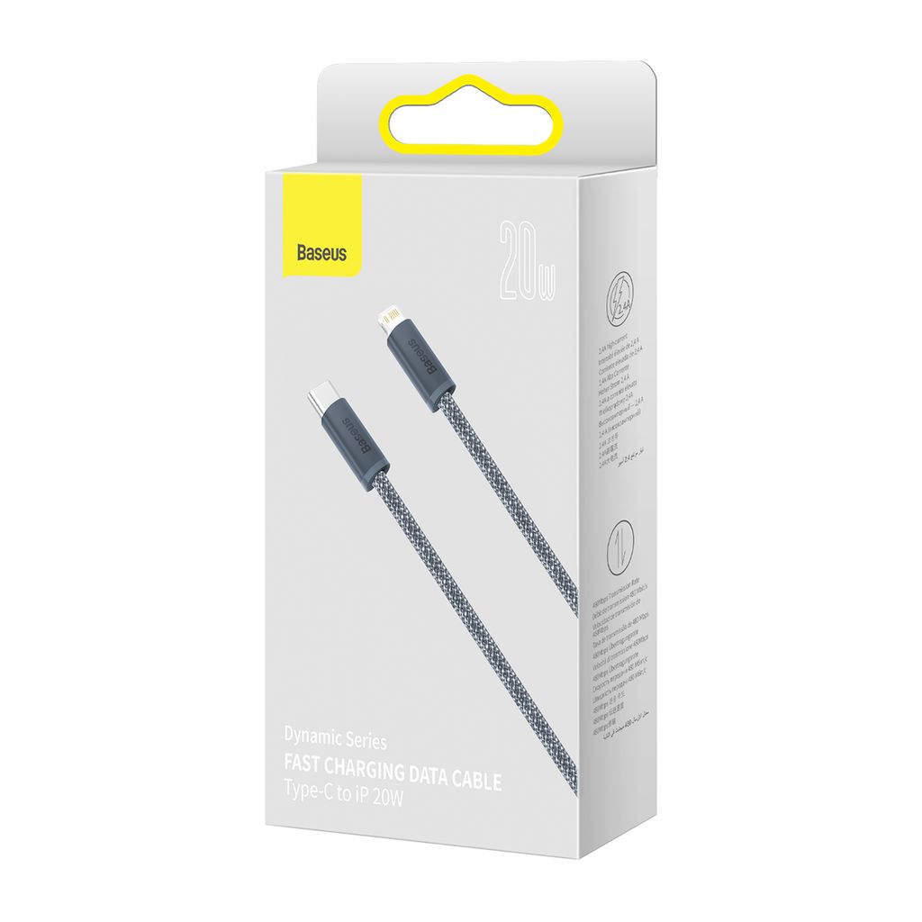 Baseus CALD000116 Lightning - USB-C PD kabel 20W 2m – grå