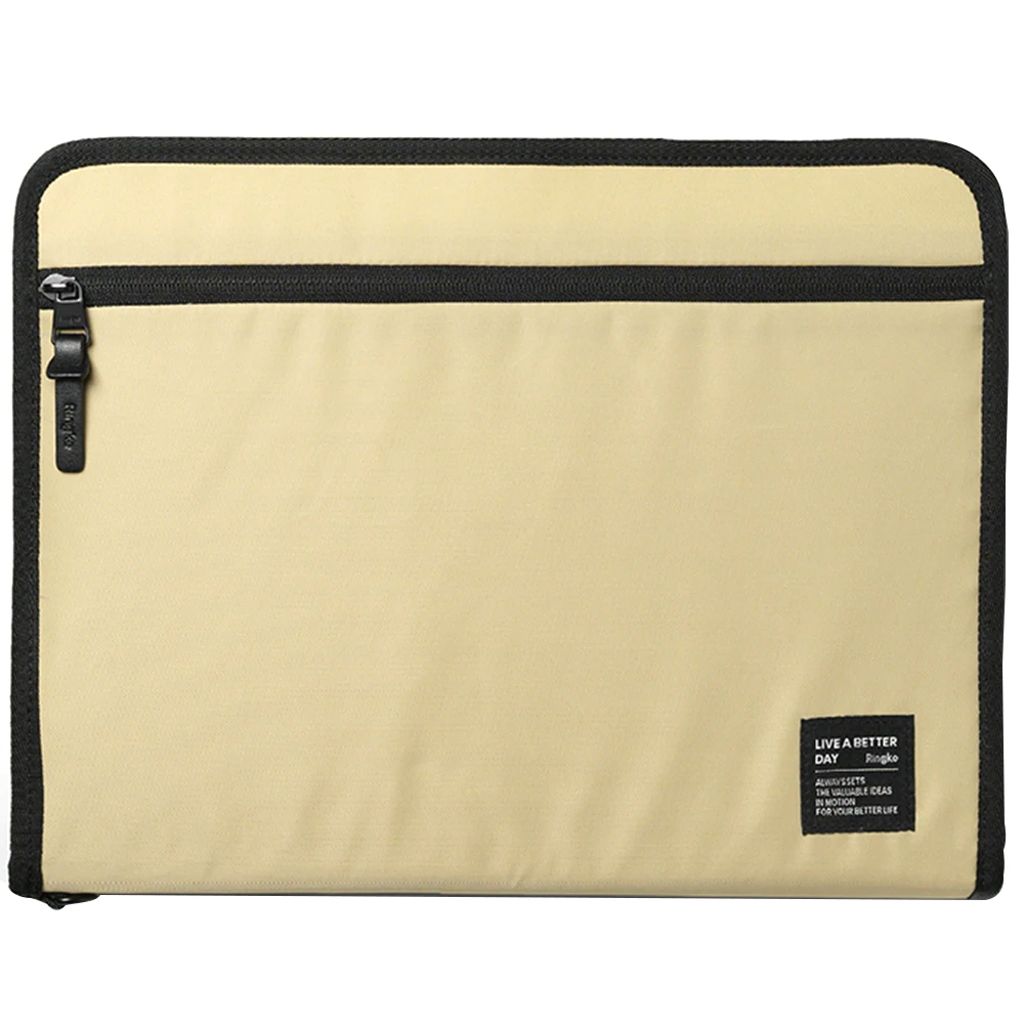 Ringke Smart Zip Pouch for a laptop up to 13" with a stand - beige