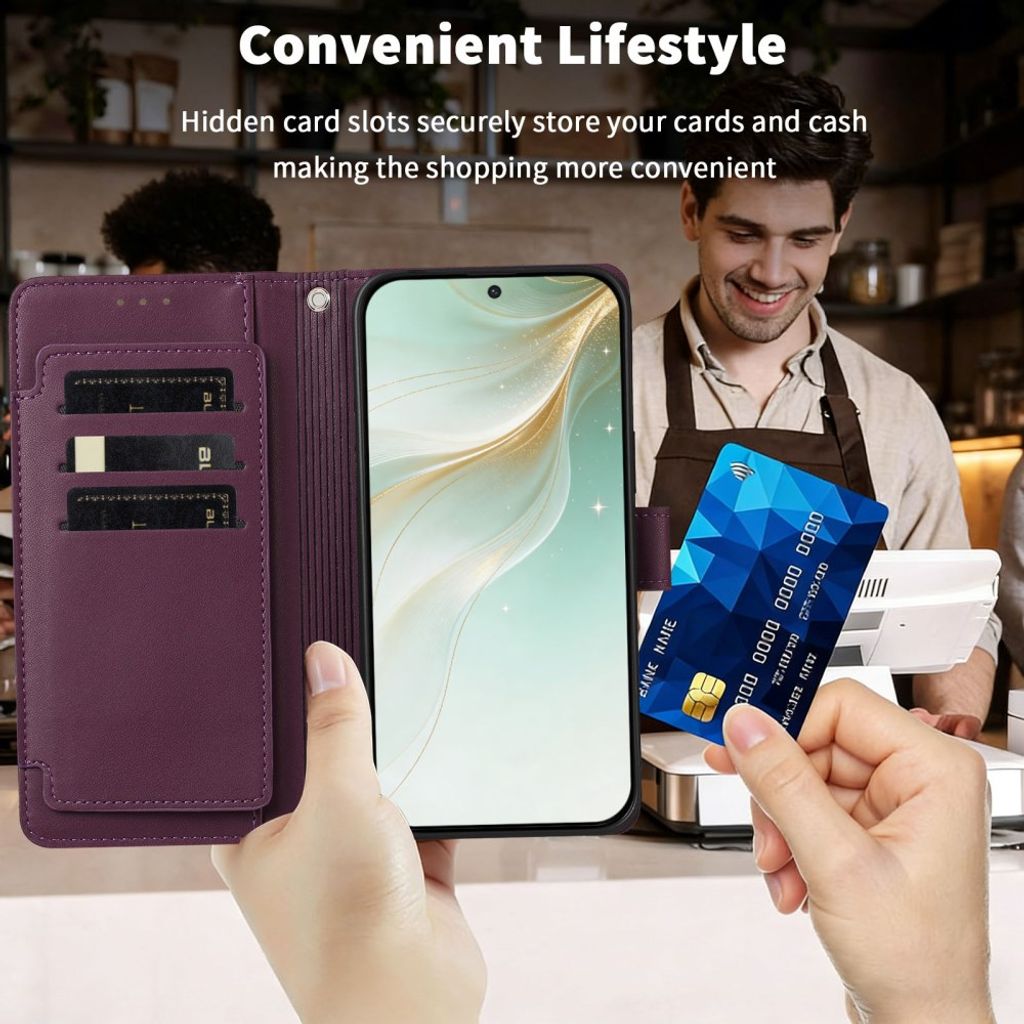 Xiaomi 17T Lompakkokotelo käsihihnalla - Violetti