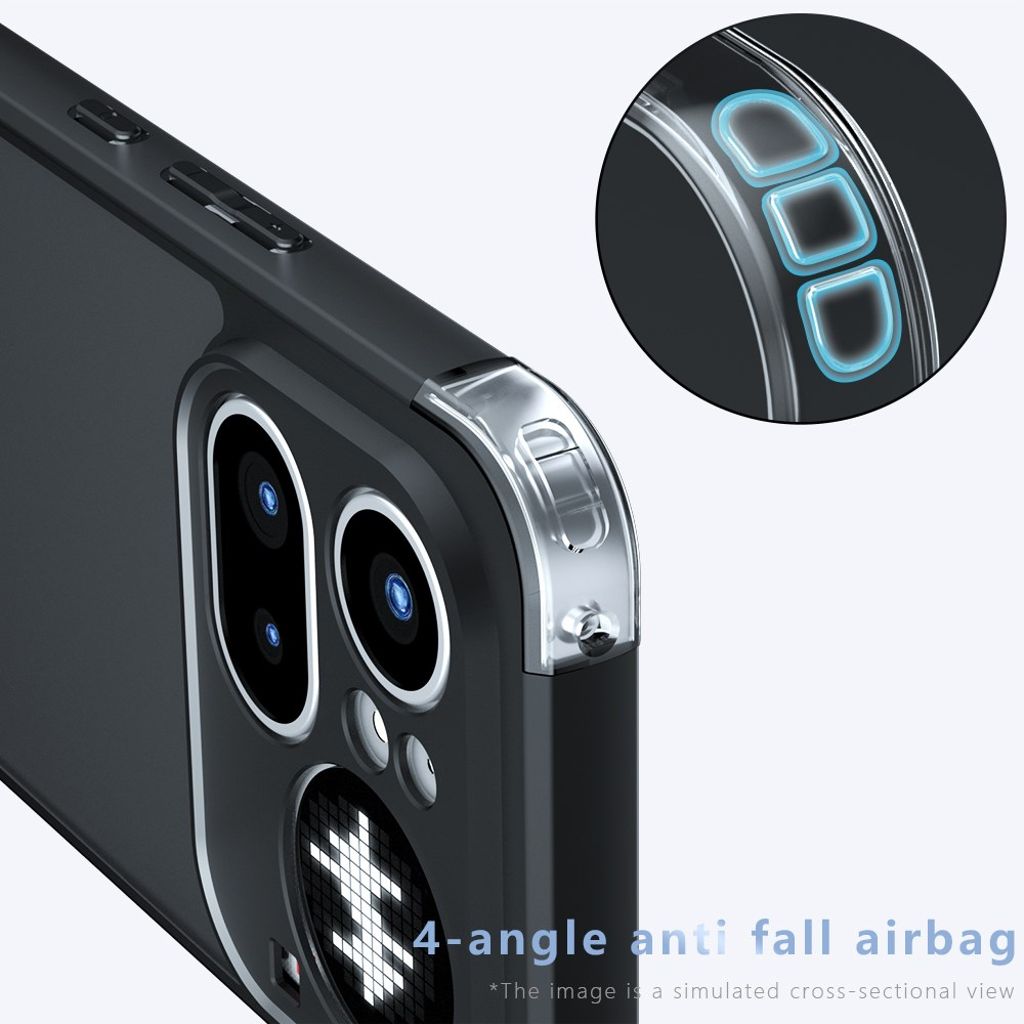 Nothing Phone (4a) Pro Deksel Støtsikker TPU/PC - Gjennomsiktig