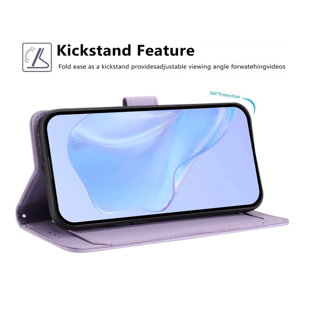 Samsung Galaxy A27 Lommeboketui med Stativ – Lilla