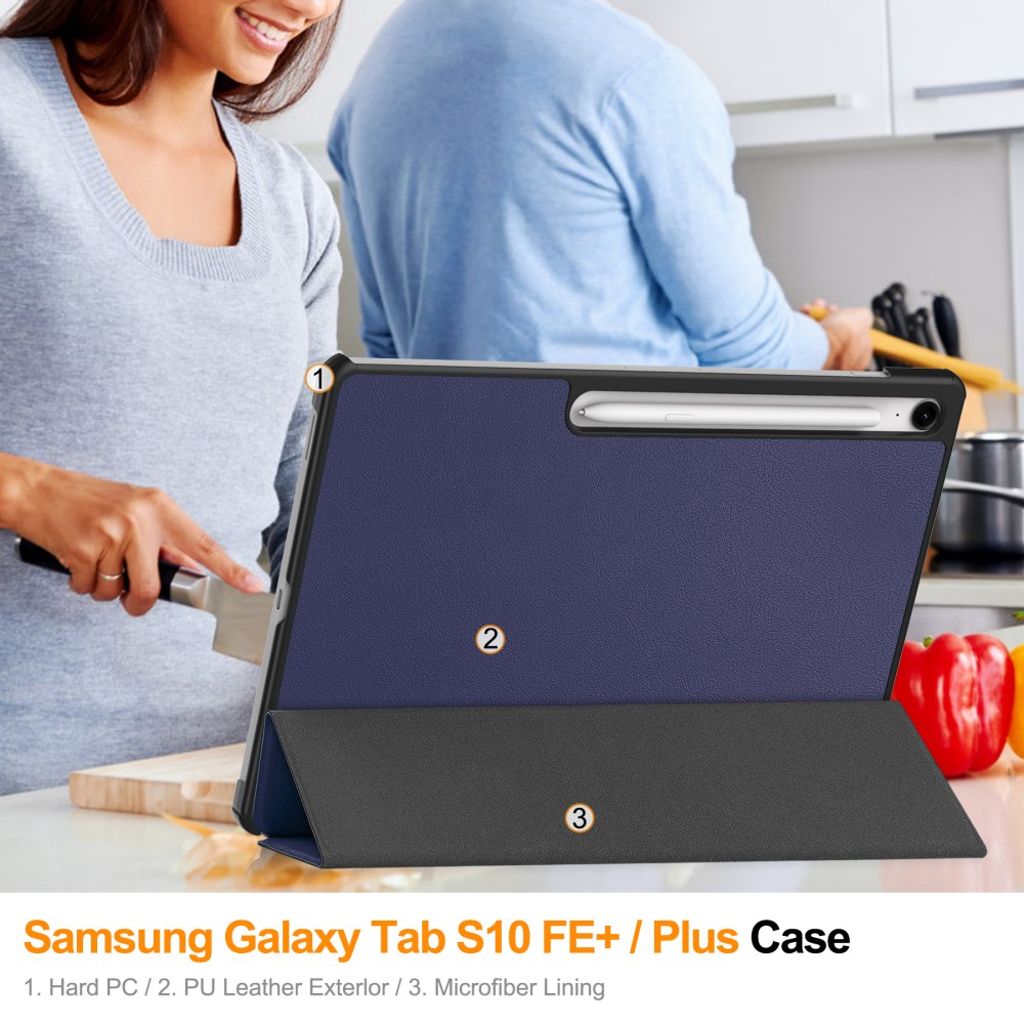 Samsung Galaxy Tab S10 FE Plus Cover - Blue