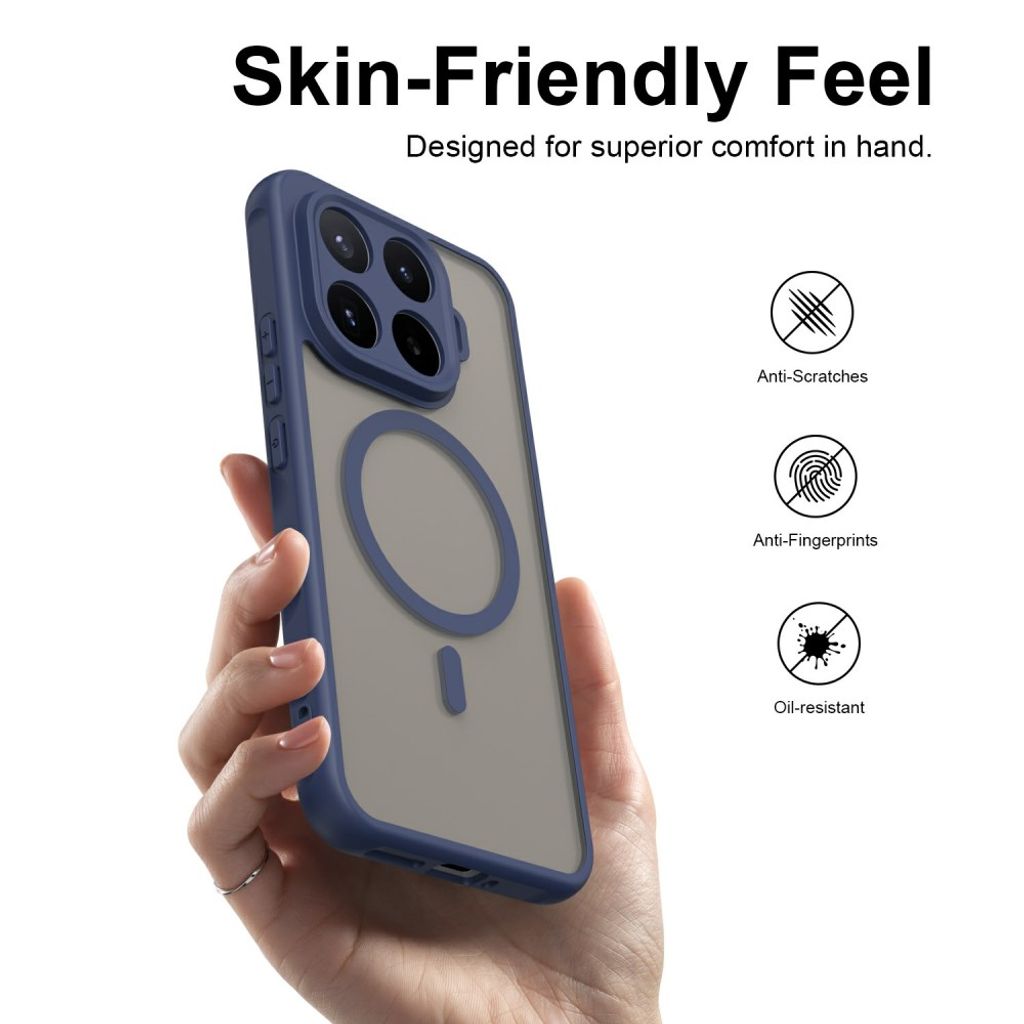 Xiaomi 17T Pro MagSafe-yhteensopiva Kuori Anti-Drop PC+TPU – Sininen