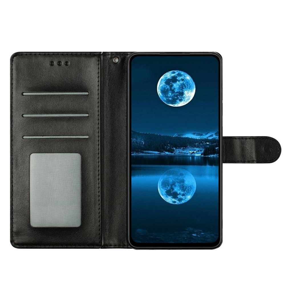 iPhone 18 Pro/17 Pro Plånboksfodral med Korthållare/Handledsrem - Svart